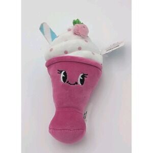 2025 Target Bullseye STRAWBERRY MILKSHAKE PLUSH NWT 7" Ice Cream Series